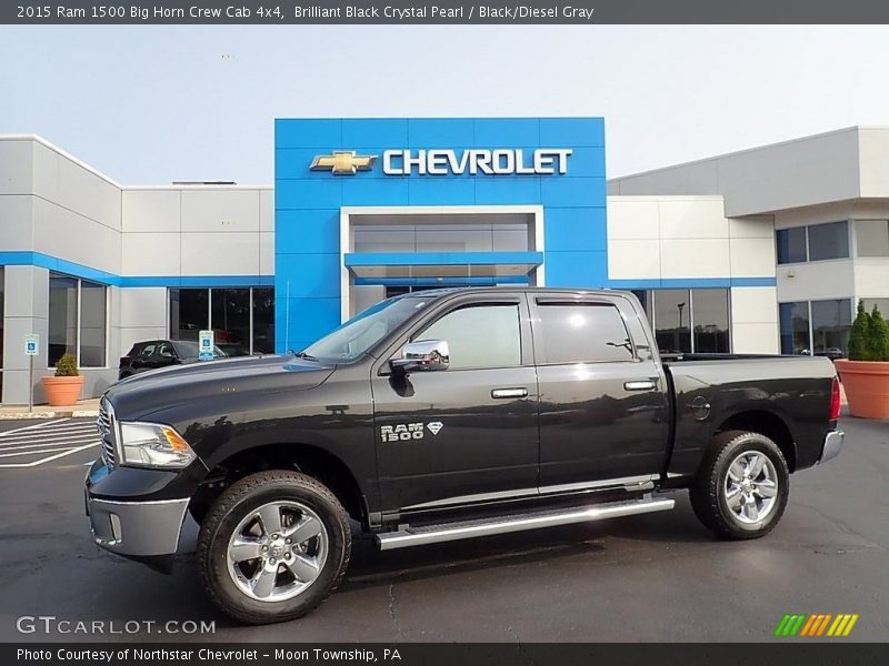 Front 3/4 View of 2015 1500 Big Horn Crew Cab 4x4