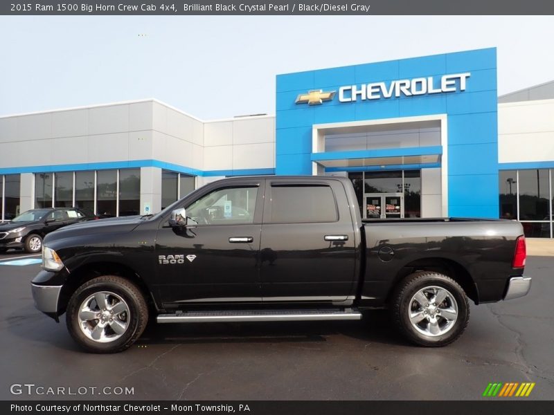  2015 1500 Big Horn Crew Cab 4x4 Brilliant Black Crystal Pearl