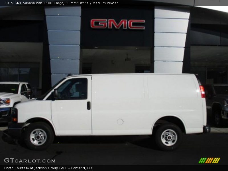 Summit White / Medium Pewter 2019 GMC Savana Van 3500 Cargo