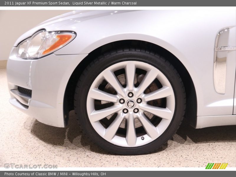 Liquid Silver Metallic / Warm Charcoal 2011 Jaguar XF Premium Sport Sedan