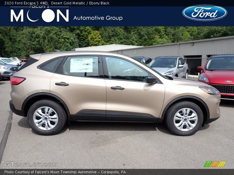 Desert Gold Metallic / Ebony Black 2020 Ford Escape S 4WD