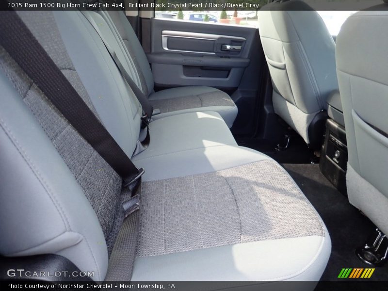 Rear Seat of 2015 1500 Big Horn Crew Cab 4x4