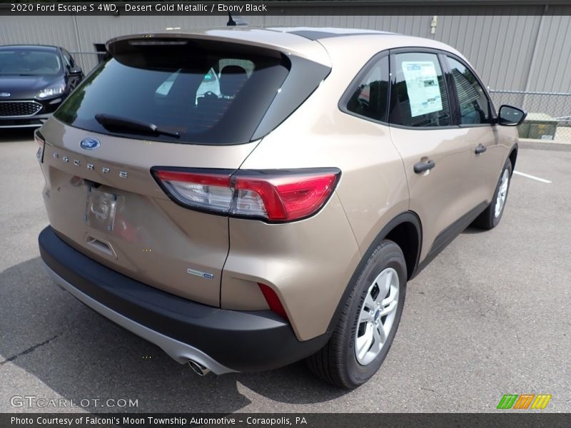 Desert Gold Metallic / Ebony Black 2020 Ford Escape S 4WD
