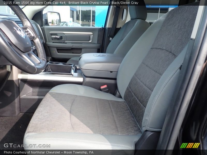 Front Seat of 2015 1500 Big Horn Crew Cab 4x4