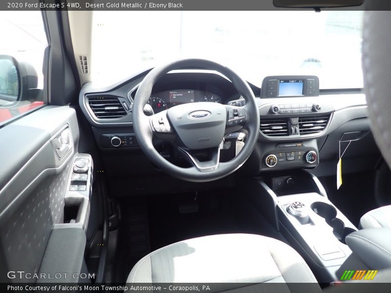 Desert Gold Metallic / Ebony Black 2020 Ford Escape S 4WD