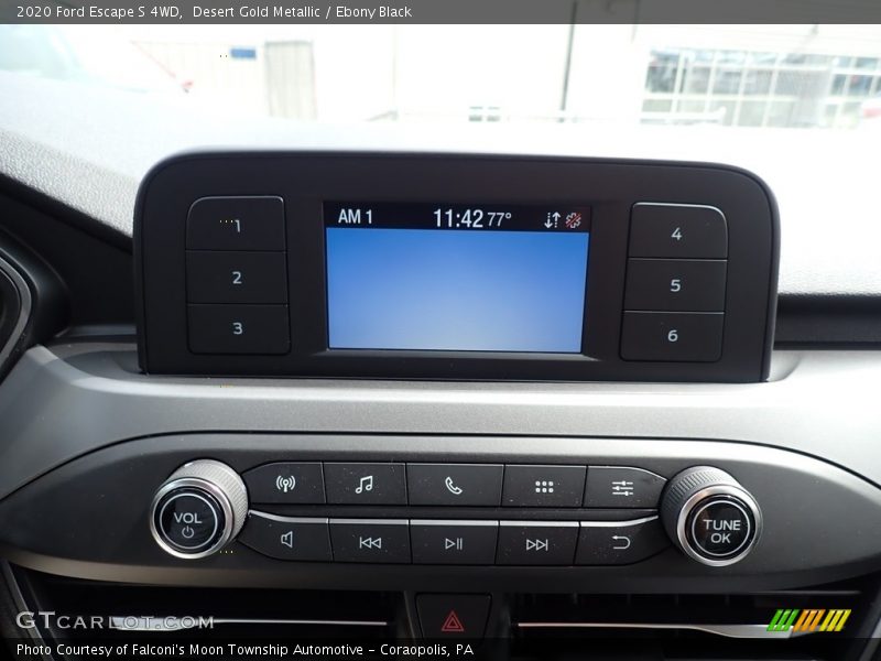 Desert Gold Metallic / Ebony Black 2020 Ford Escape S 4WD