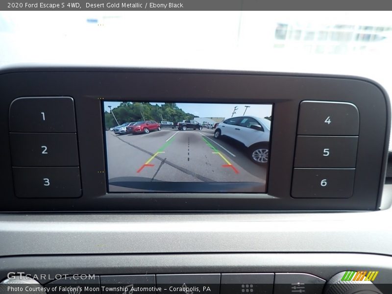 Desert Gold Metallic / Ebony Black 2020 Ford Escape S 4WD