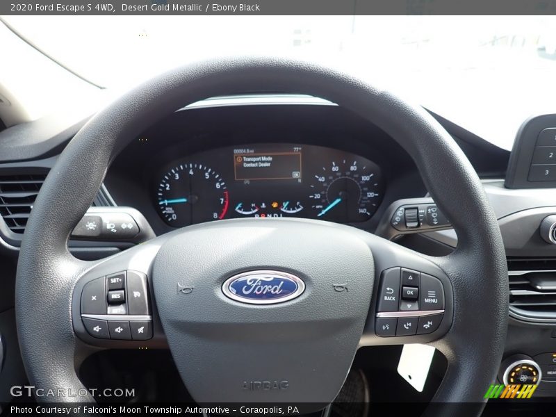 Desert Gold Metallic / Ebony Black 2020 Ford Escape S 4WD
