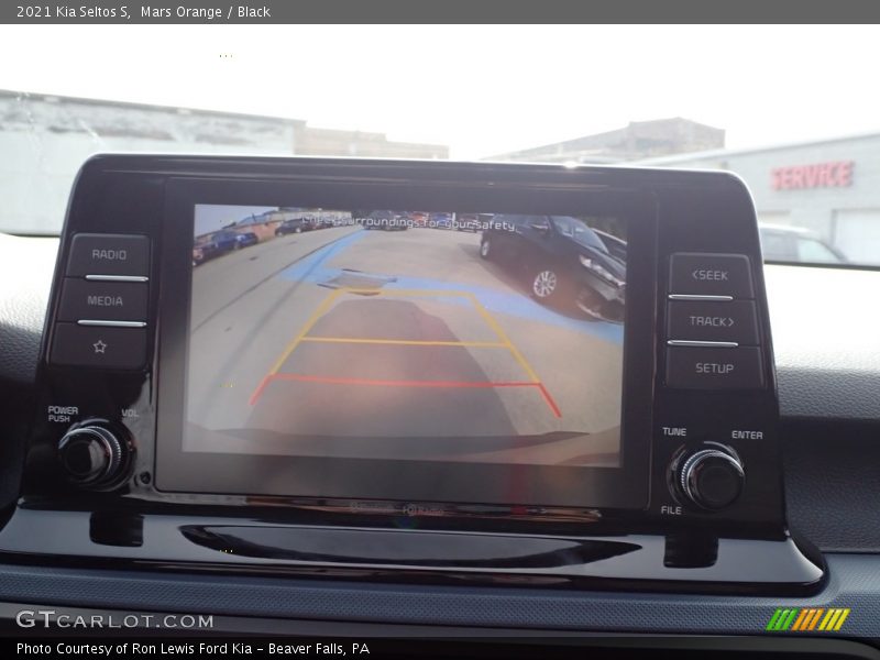 Mars Orange / Black 2021 Kia Seltos S