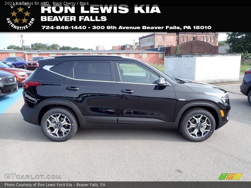 Black Cherry / Black 2021 Kia Seltos EX AWD