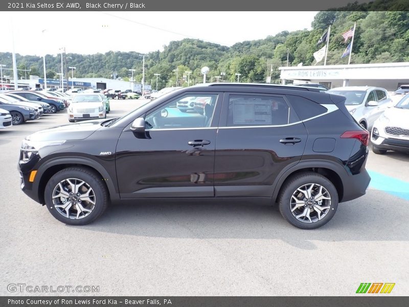 Black Cherry / Black 2021 Kia Seltos EX AWD
