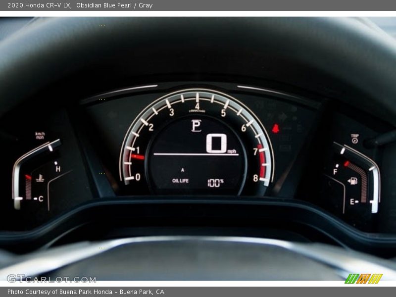 Obsidian Blue Pearl / Gray 2020 Honda CR-V LX