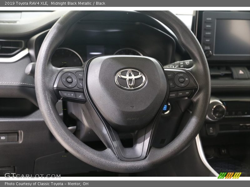 Midnight Black Metallic / Black 2019 Toyota RAV4 XLE