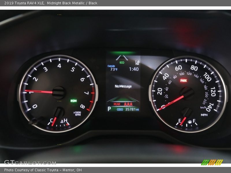 Midnight Black Metallic / Black 2019 Toyota RAV4 XLE