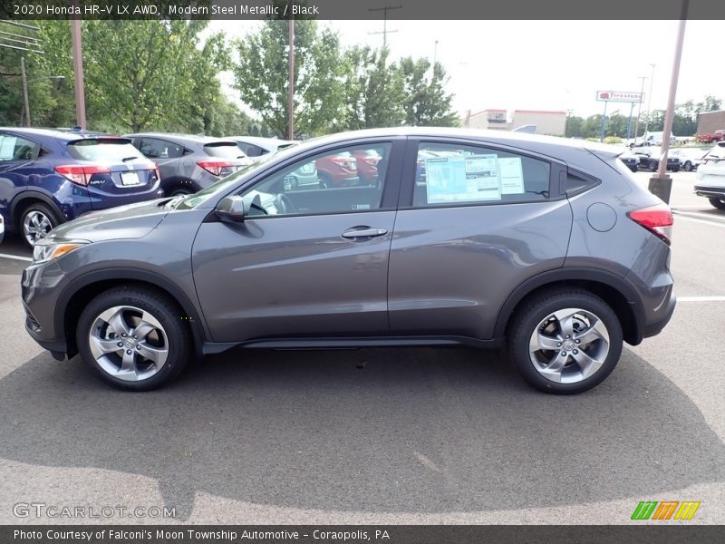 Modern Steel Metallic / Black 2020 Honda HR-V LX AWD