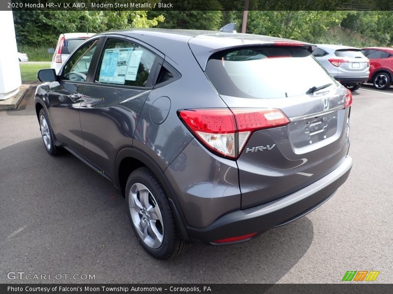Modern Steel Metallic / Black 2020 Honda HR-V LX AWD