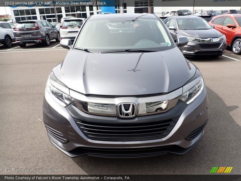 Modern Steel Metallic / Black 2020 Honda HR-V LX AWD