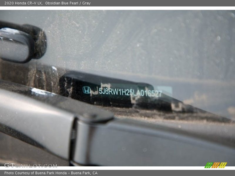 Obsidian Blue Pearl / Gray 2020 Honda CR-V LX