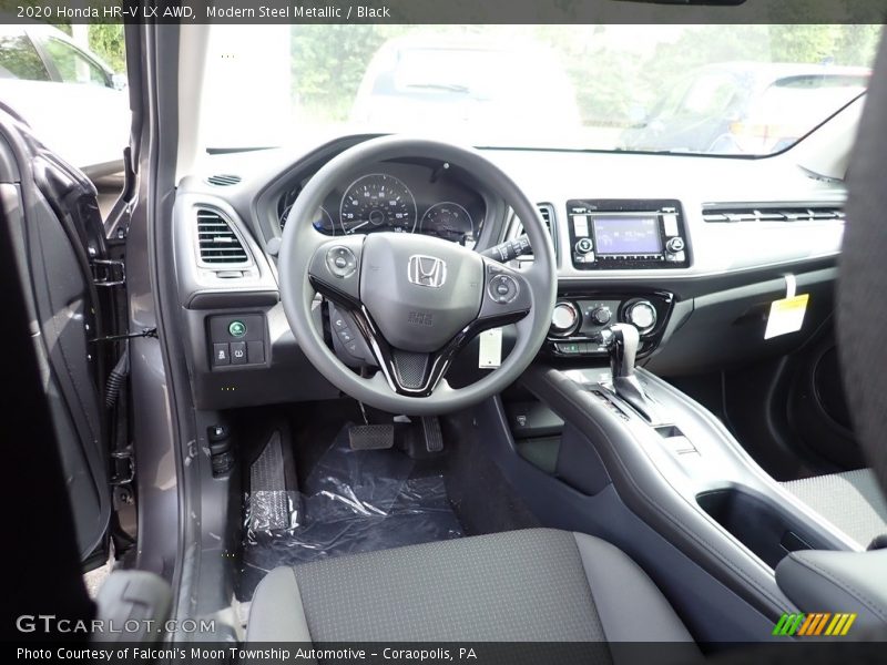 Modern Steel Metallic / Black 2020 Honda HR-V LX AWD