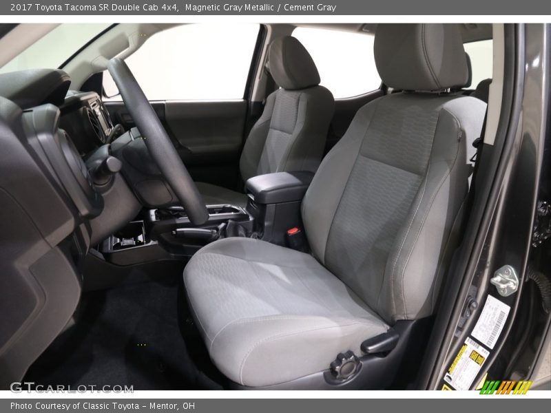 Magnetic Gray Metallic / Cement Gray 2017 Toyota Tacoma SR Double Cab 4x4