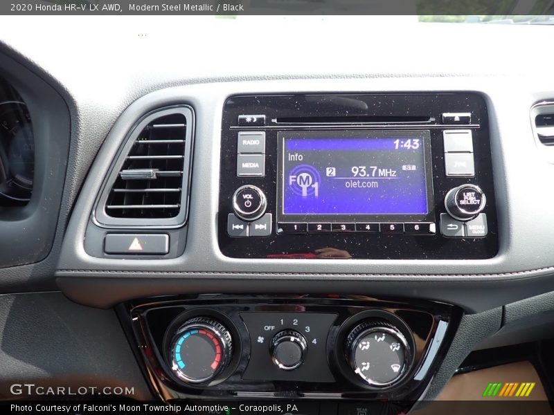 Modern Steel Metallic / Black 2020 Honda HR-V LX AWD