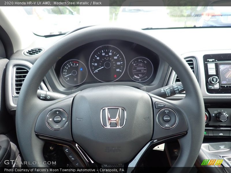 Modern Steel Metallic / Black 2020 Honda HR-V LX AWD