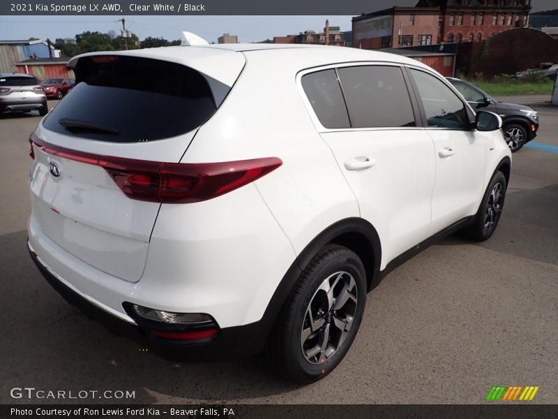 Clear White / Black 2021 Kia Sportage LX AWD