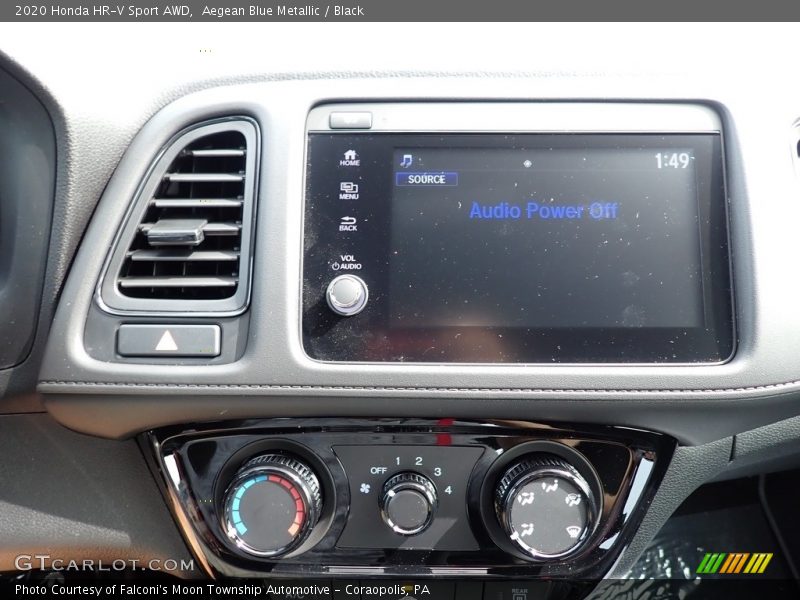 Aegean Blue Metallic / Black 2020 Honda HR-V Sport AWD