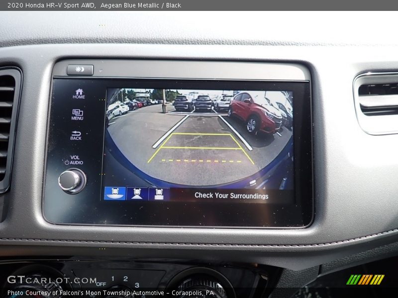 Aegean Blue Metallic / Black 2020 Honda HR-V Sport AWD
