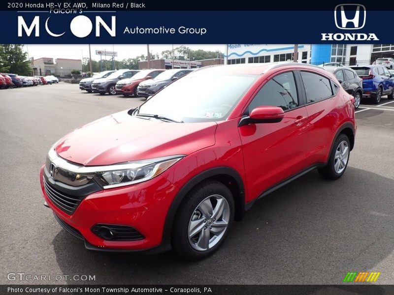 Milano Red / Black 2020 Honda HR-V EX AWD