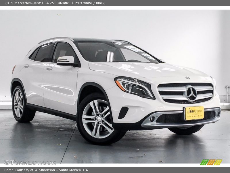 Cirrus White / Black 2015 Mercedes-Benz GLA 250 4Matic
