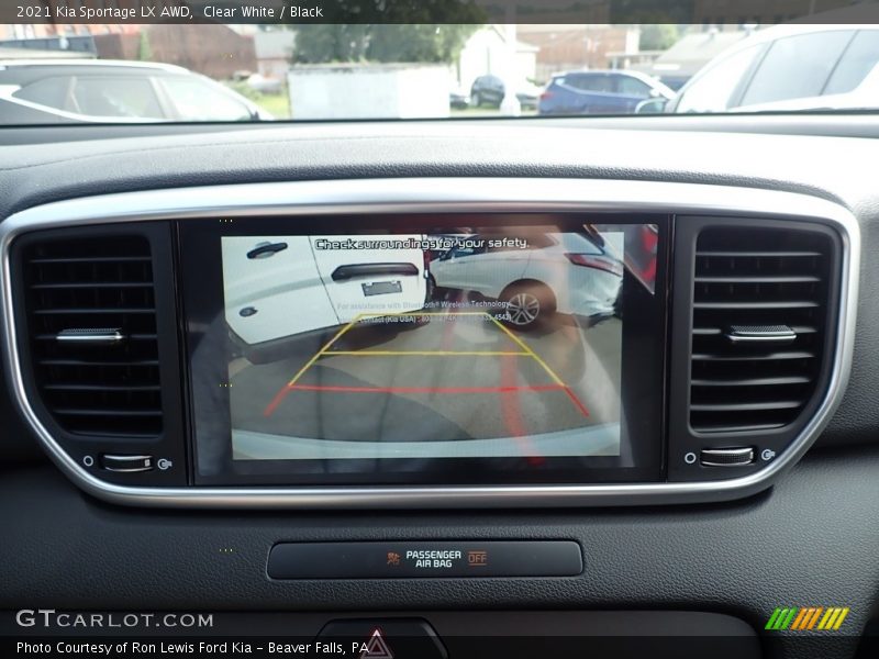 Clear White / Black 2021 Kia Sportage LX AWD