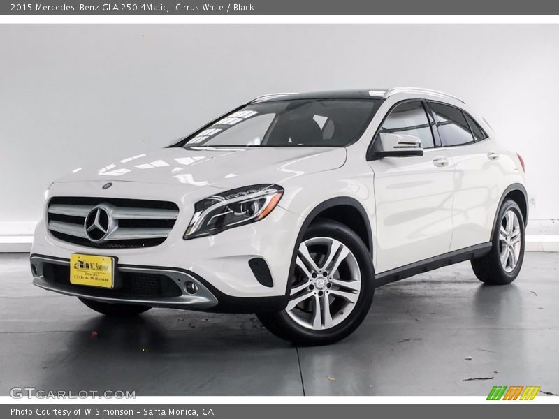 Cirrus White / Black 2015 Mercedes-Benz GLA 250 4Matic