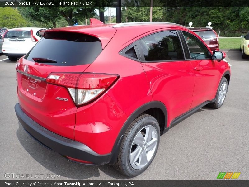 Milano Red / Black 2020 Honda HR-V EX AWD