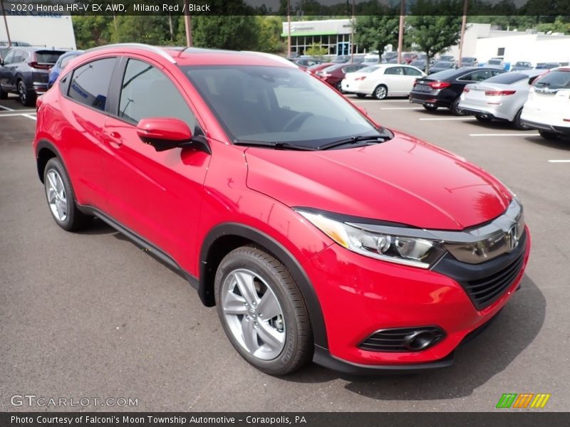 Milano Red / Black 2020 Honda HR-V EX AWD