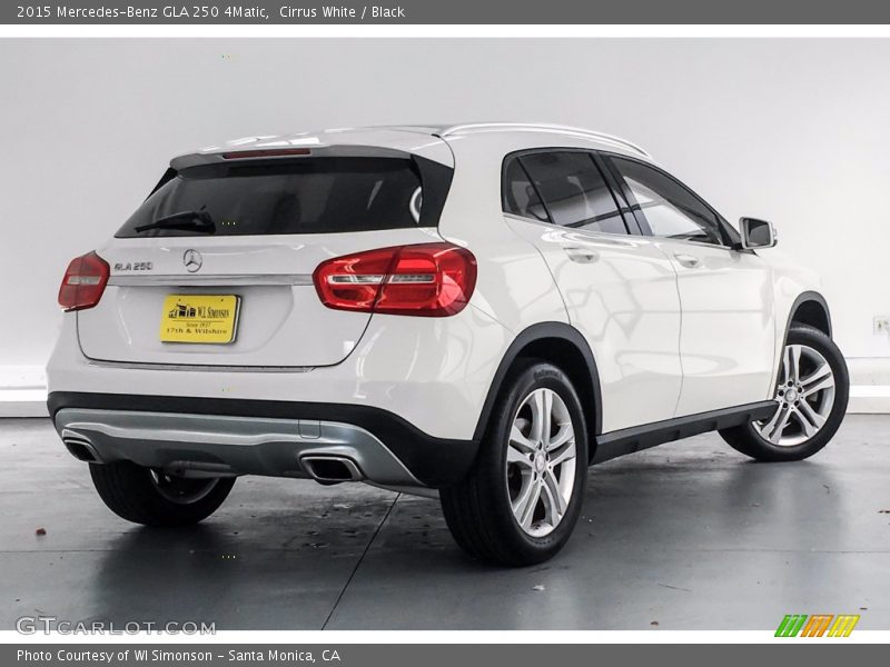 Cirrus White / Black 2015 Mercedes-Benz GLA 250 4Matic