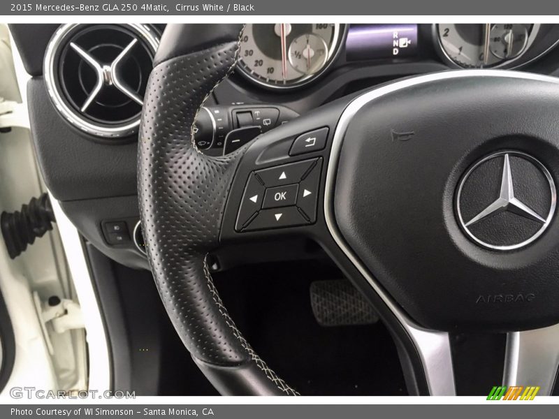 Cirrus White / Black 2015 Mercedes-Benz GLA 250 4Matic