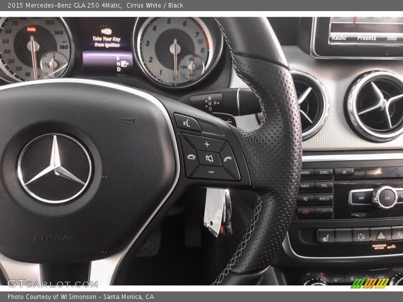 Cirrus White / Black 2015 Mercedes-Benz GLA 250 4Matic