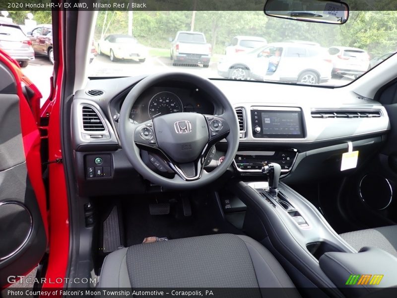 Milano Red / Black 2020 Honda HR-V EX AWD
