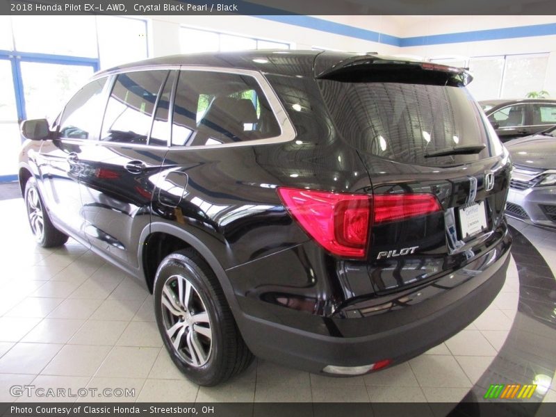 Crystal Black Pearl / Black 2018 Honda Pilot EX-L AWD