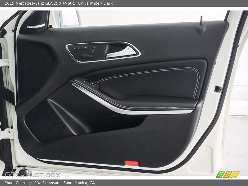 Cirrus White / Black 2015 Mercedes-Benz GLA 250 4Matic