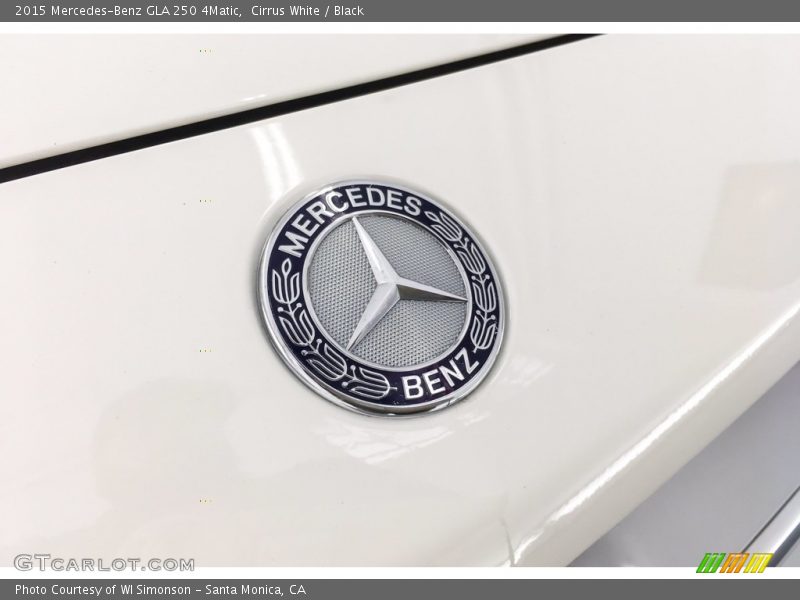 Cirrus White / Black 2015 Mercedes-Benz GLA 250 4Matic