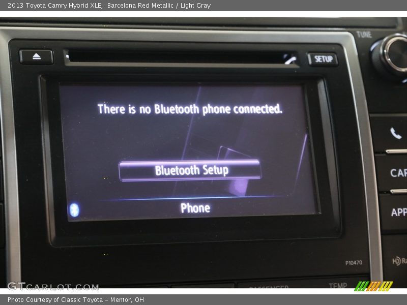 Barcelona Red Metallic / Light Gray 2013 Toyota Camry Hybrid XLE