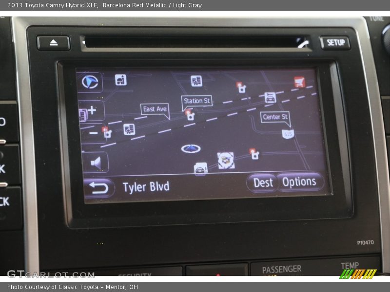 Barcelona Red Metallic / Light Gray 2013 Toyota Camry Hybrid XLE