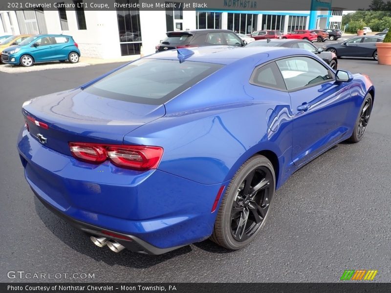 Riverside Blue Metallic / Jet Black 2021 Chevrolet Camaro LT1 Coupe