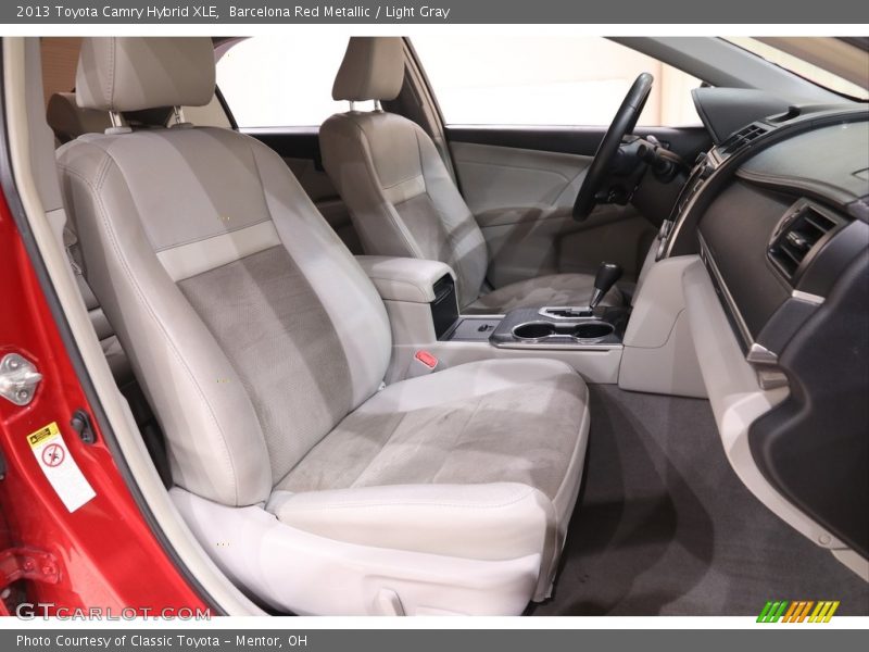Barcelona Red Metallic / Light Gray 2013 Toyota Camry Hybrid XLE