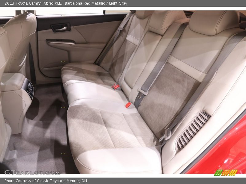 Barcelona Red Metallic / Light Gray 2013 Toyota Camry Hybrid XLE