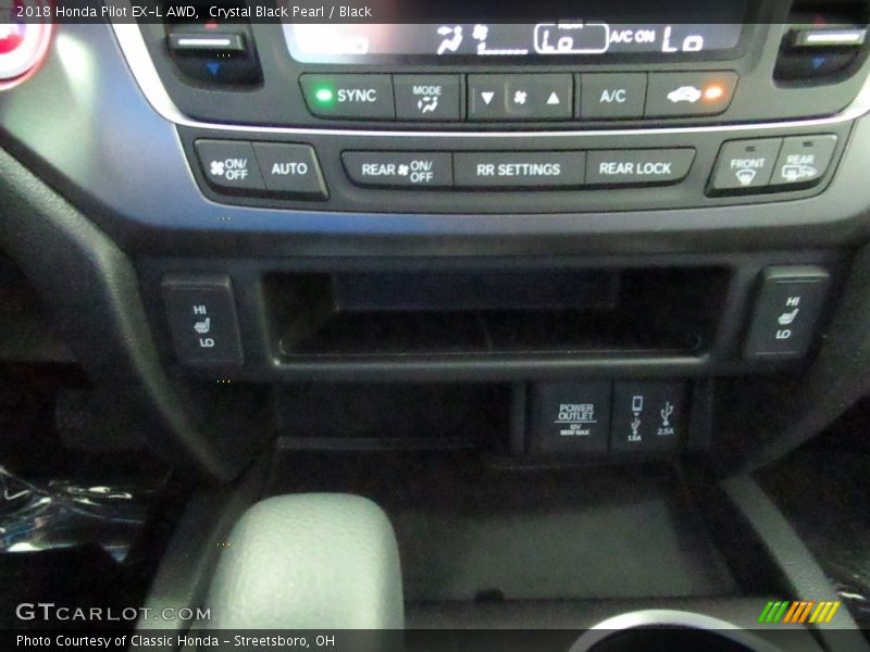 Crystal Black Pearl / Black 2018 Honda Pilot EX-L AWD