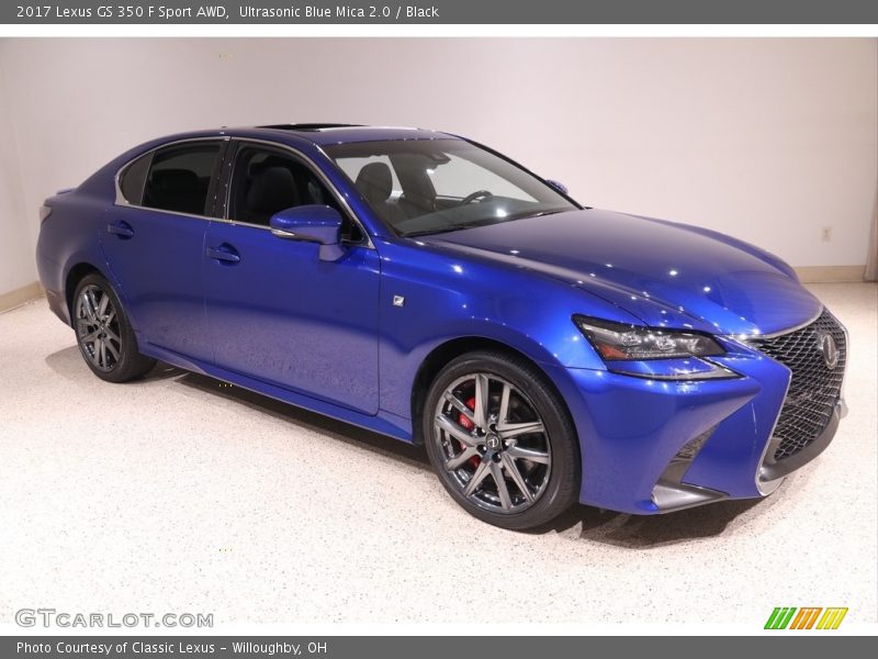 Ultrasonic Blue Mica 2.0 / Black 2017 Lexus GS 350 F Sport AWD