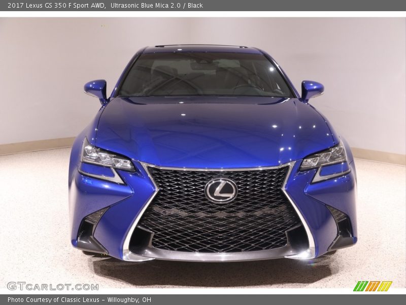 Ultrasonic Blue Mica 2.0 / Black 2017 Lexus GS 350 F Sport AWD